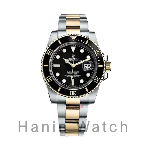 رولکس-ساب-مارینر-دو-رنگ-صفحه-مشکی
