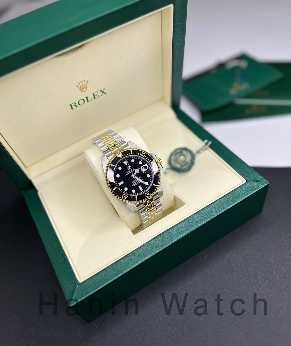 رولکس-ساب-مارینر-دو-رنگ-صفحه-مشکی