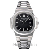 ساعت پتک فیلیپ ناتیلوس صفحه مشکی سیلور فول استیل