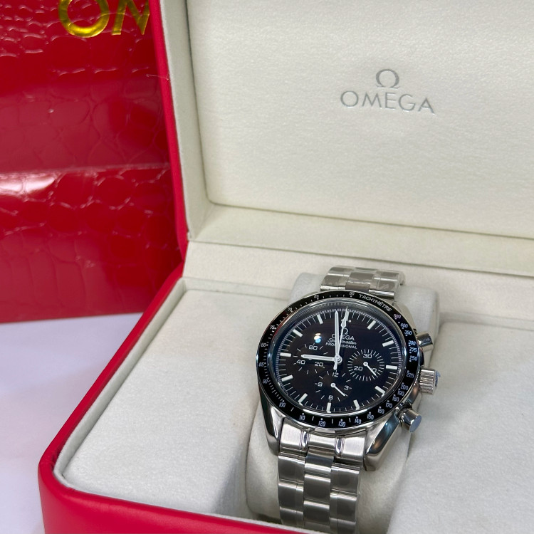 ساعت مچی امگا اسپیدمستر مردانه استیل مشکی