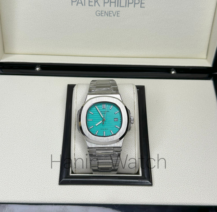 ساعت پتک فیلیپ ناتیلوس صفحه تیقانی سیلور فول استیل