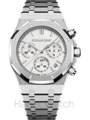 ساعت مچی ای پی AP سه موتور کرنوگراف سفید سیلور Audemars Piguet royal oak