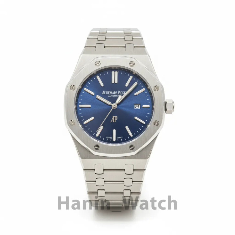 ساعت مچی ای پی AP تک موتور آبی Audemars Piguet royal oak