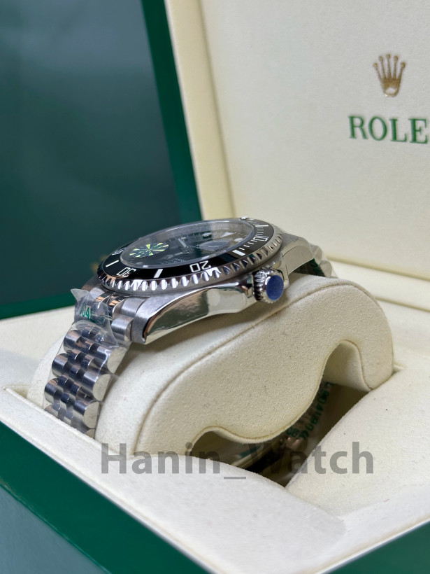 ساعت Rolex Submariner | مدل کوارتز صفحه مشکی، بزل سرامیکی | Oystersteel