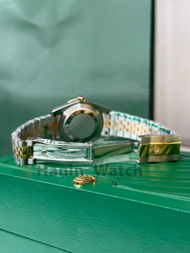ساعت Rolex Day-Date | مدل دو رنگ استیل-رزگلد، صفحه مشکی رومی