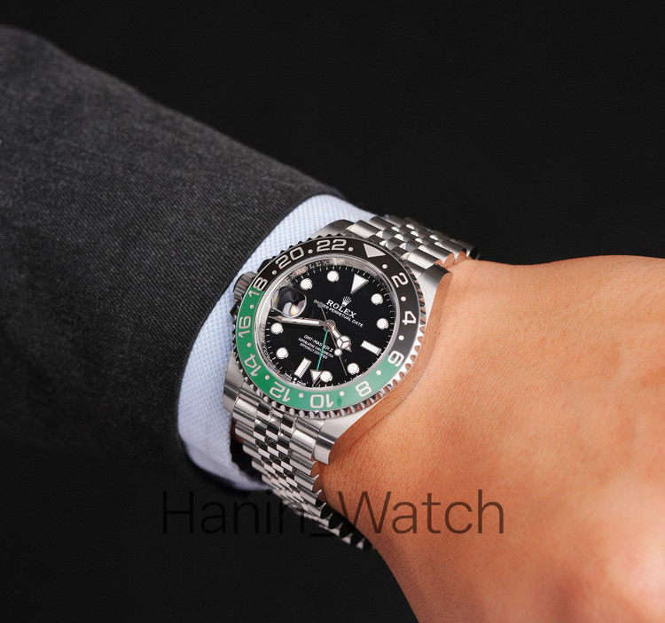 ساعت مچی مردانه رولکس GMT Master 2 اسپرایت دسته کوک چپ