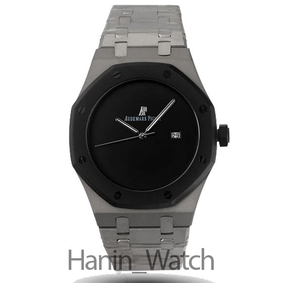 ساعت مچی مردانه ای پی مات دورنگ مشکی سیلور Audemars Piguet Royal Oak