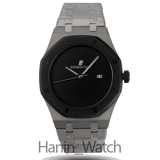 ساعت مچی مردانه ای پی مات دورنگ مشکی سیلور Audemars Piguet Royal Oak
